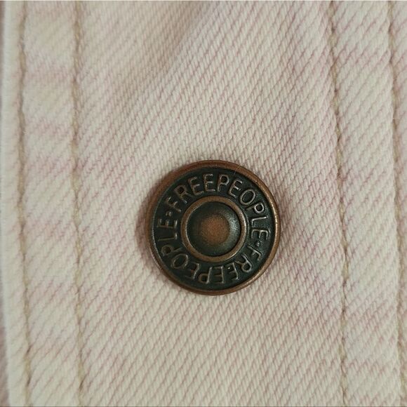 Free People Star Crossed Sorbet Denim Cropped Jacket - Picture 13 of 16